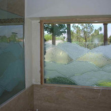 etched glass windows