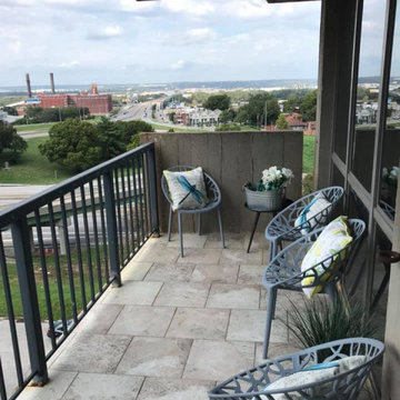 Modern Outdoor Space Overlooking Historic Downtown