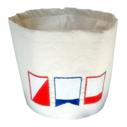 Mayenne Maison - Mayenne Maison Nautical Canvas Bucket - Storage Bins And Boxes