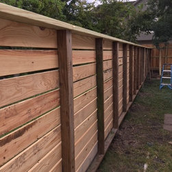 Cottage Wood Fence - Horizontal - Home Fencing And Gates