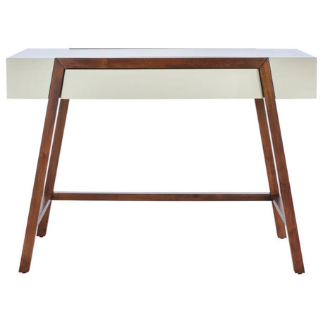 Safavieh Marwood Desk, White/Brown