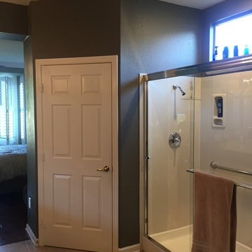 BEFORE PHOTO: Modern Glass Master Bath