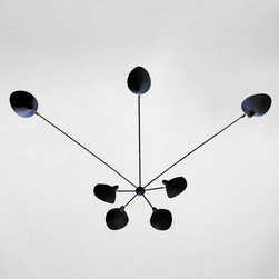 Serge Mouille - Serge Mouille 7 Arm Spider Sconce - Swing Arm Wall Lamps
