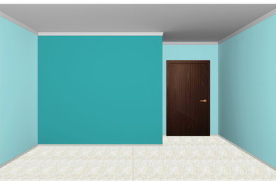 Wall colour combination for living room