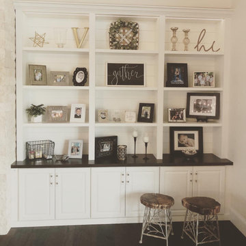 Erie Built-In Near Fireplace