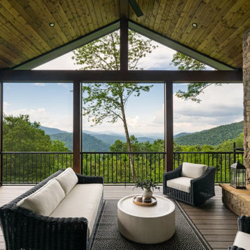 Screened Porch with Mountain Views