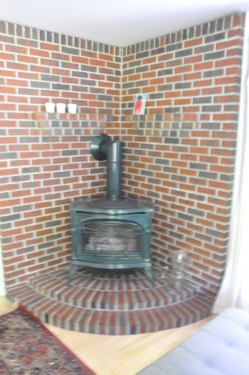 Corner Brick Hearth