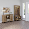 Salinas Hall Tree with Shoe Bench & Cabinet in Reclaimed Pine - Engineered Wood