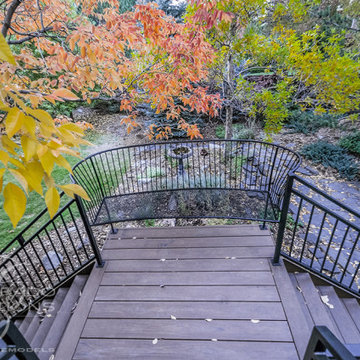 Englewood Pergola Deck with Split Stair Design