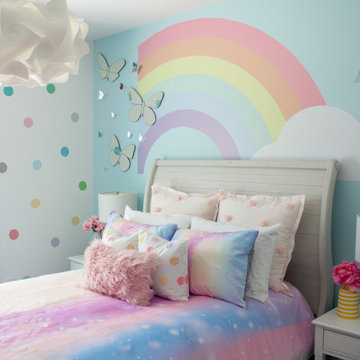 Little Girls Rainbow Bedroom