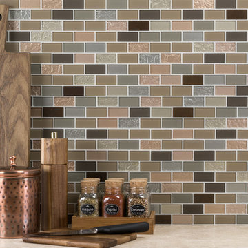 Peel & Stick Glass Mosaic Tile Venice