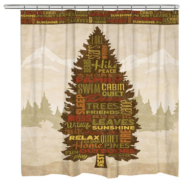 Laural Home Great Outdoors Shower Curtain