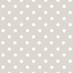 Finesse Deco Partners - Lola Lollipop Beige PVC Tablecloth, 140x250 cm - The non-woven, easy-to-use oilcloths in the Lola collection offer tables a fresh image. This 140-by-250-centimetre tablecloth features a beige and white polka dot design for a touch of Shabby Chic. Phthalate-free, it can be wiped down after use. Finesse is an experienced manufacturer and wholesaler dedicated to washable table linen, amongst other household goods.