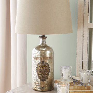 Uttermost Borel 1 Light Table Lamp in Antique Glass
