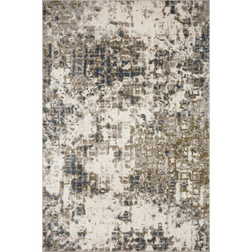 Loloi Spirit Spi-01 Organic and Abstract Rug, Pewter and Olive, 9'4"x13'0"