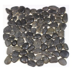 Bestview Black Pebble Stone Mosaic 203203 - Tile