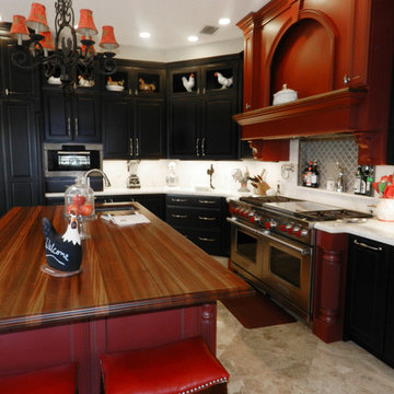 Elegant Blackberry Traditional Kitchen