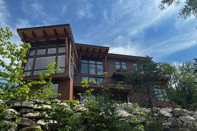 Example of a trendy exterior home design in Boston