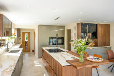 Inspiration for a modern kitchen in Sussex.