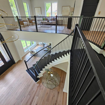 Project #130 | Curved Staircase with Wraparound Balcony