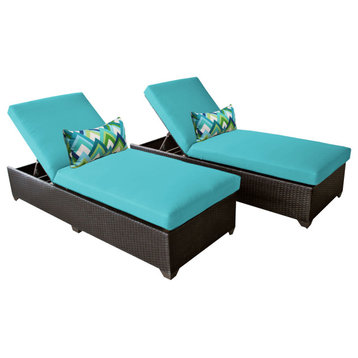 Belle Chaise Set of 2 Outdoor Wicker Patio Furniture Aruba