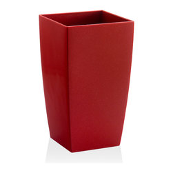 Plastic Fiori Algarve Planter - Red - Outdoor Plant Pots & Planters