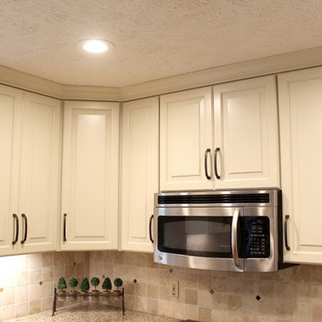 Updated Existing Kitchen with Soffit Removal and New Upper Cabinets