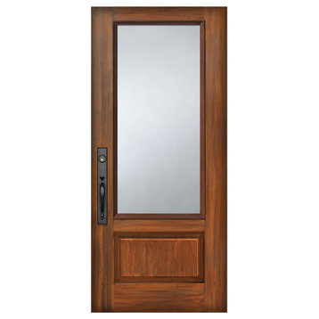 3/4 Lite Fiberglass Door, Clear Glass, Right Hand Inswing