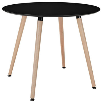 Modway Modway Track Circular Dining Table, Black