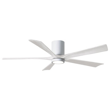 Irene-5HLK 60" Ceiling Fan, Gloss White/Matte White