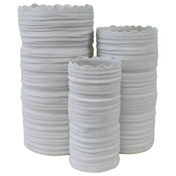 Lace Vases, Set of 3