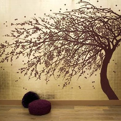 Panoramic Chinoiserie wallpaper mural - Products