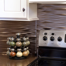 Fasade Waves, Brushed Nickel - Home Decor