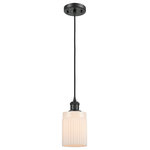 Innovations Lighting - Hadley 1-Light Mini Pendant, Matte Black, Matte White - A truly dynamic fixture, the Ballston fits seamlessly amidst most decor styles. Its sleek design and vast offering of finishes and shade options makes the Ballston an easy choice for all homes.