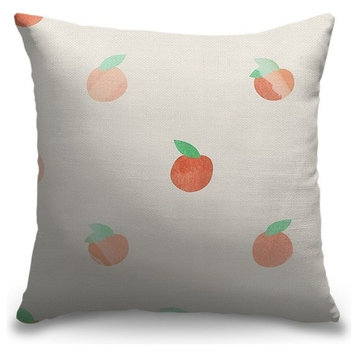"Georgia Peach" Outdoor Pillow 16"x16"