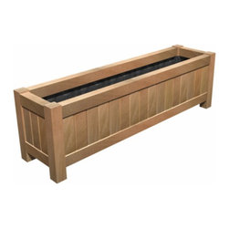 Hardwood Valencia Trough - Outdoor Plant Pots & Planters