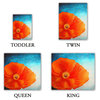 Poppy Twill Duvet Cover, Twin Duvet 68"x88"