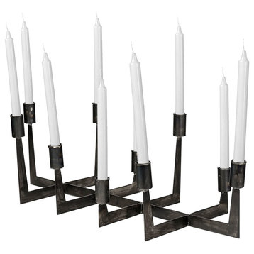 Tertium Table Candle Holder, Black