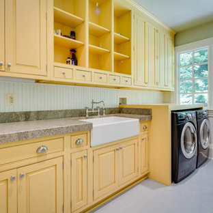 75 Beautiful Large Yellow Laundry Room Pictures Ideas Houzz