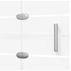 vidaXL Shower Enclosure Folding Glass Shower Enclosure ESG 39.4"x55.1" White