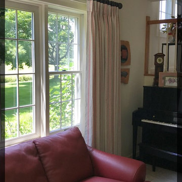 Weathered iron hardware compliments nearby piano