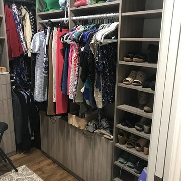 Darker Cabinet Closet Storage Design