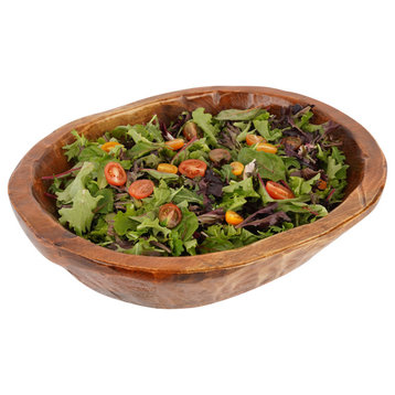 Food Safe Wooden Salad Serving Bowl