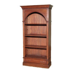 50 Most Por Mahogany Barrister Bookcases For 2018 Houzz Mbw Furniture 6 5 Tall Distressed Solid Mahogany Arched Open Bookcase Bookshelf Bookcases