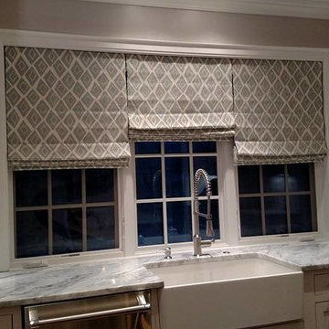 Roman shades by JMittman Designs