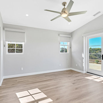 ADU Bedroom with French Doors