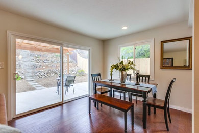 Trendy dining room photo in San Diego