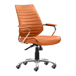 Enterprise Low Back Office Chair | Terracotta - Office Chairs