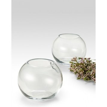 Serene Spaces Living Round Glass Fishbowl