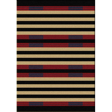 Chief Stripe Rug, Red, 3'x4', Scatter